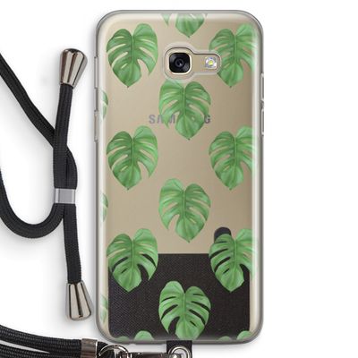 Monstera leaves: Samsung Galaxy A5 (2017) Transparant Hoesje met koord