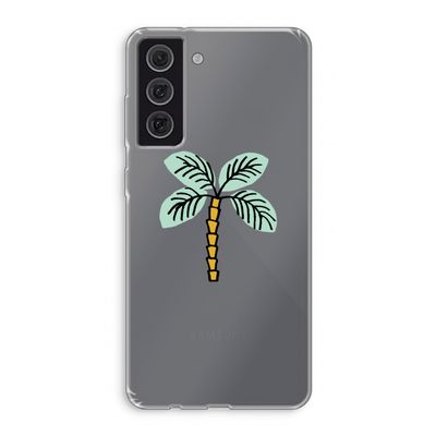 Palmboom: Samsung Galaxy S21 FE Transparant Hoesje