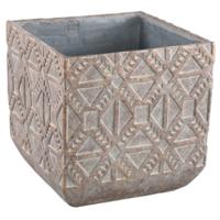 PTMD bloempot jenah bruin xl 40 cm | 2 stuks