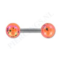 Helix gespikkelde coating oranje
