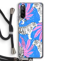 Tijger: Sony Sony Xperia 10 III Transparant Hoesje met koord