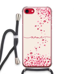 Hartjes en kusjes: iPhone SE 2020 Transparant Hoesje met koord