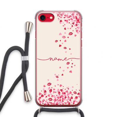 Hartjes en kusjes: iPhone SE 2020 Transparant Hoesje met koord
