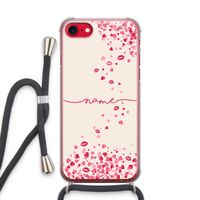 Hartjes en kusjes: iPhone SE 2020 Transparant Hoesje met koord