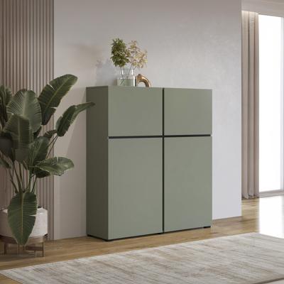 Home365 Opbergkast Crotone - 4-deurs - Groen