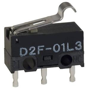 Omron D2F-01L3 Microschakelaar 30 V/DC 0.1 A 1x aan/(aan) 1 stuk(s) Bag