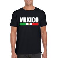 Zwart Mexico supporter t-shirt voor heren