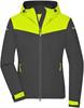 James & Nicholson JN1179 Ladies´ Allweather Jacket - /Carbon/Bright-Yellow/Carbon - XS