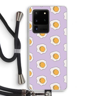 Bacon to my eggs #1: Samsung Galaxy S20 Ultra Transparant Hoesje met koord