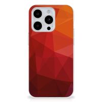 TPU Hoesje voor iPhone 15 Pro Max Polygon Red