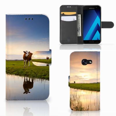 Samsung Galaxy A5 2017 | Telefoonhoesje | Met pasjeshouder | Koe