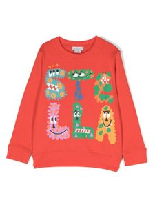 Stella McCartney Kids sweat en coton à logo imprimé - Rouge