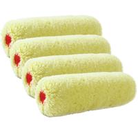 Sorex Muur vacht verfroller - 4x - Polyacryl - 8,8 x 18 cm - Verfspullen - Schildersbenodigheden