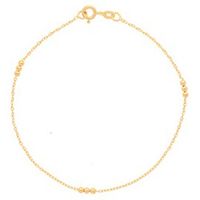 Glow 204.2185.19 Armband Bolletjes geelgoud 19 cm