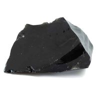 Ruwe Zwarte Obsidiaan Edelsteen 5 - 8 cm - thumbnail