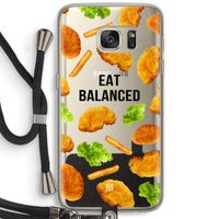 Eat Balanced: Samsung Galaxy S7 Transparant Hoesje met koord