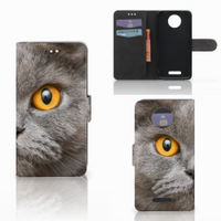 Telefoonhoesje met Pasjes Motorola Moto C Plus Britse Korthaar - thumbnail