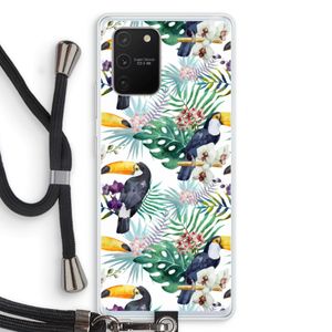 Tukans: Samsung Galaxy S10 Lite Transparant Hoesje met koord