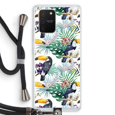 Tukans: Samsung Galaxy S10 Lite Transparant Hoesje met koord