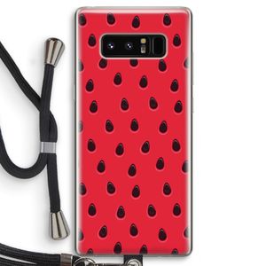 Watermelon: Samsung Galaxy Note 8 Transparant Hoesje met koord