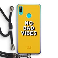 No Bad Vibes: Huawei P Smart (2019) Transparant Hoesje met koord