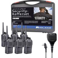 Midland G15 Pro PMR 6er Security inkl. MA 25-M C1127.S5 PMR-portofoon Set van 6 stuks