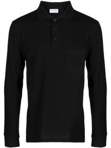 Saint Laurent polo à logo brodé - Noir