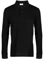 Saint Laurent polo à logo brodé - Noir