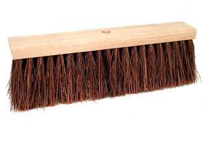 Straatbezem blank hout bassine stalks haren 45cm