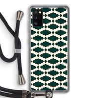 Moroccan tiles: Samsung Galaxy A41 Transparant Hoesje met koord