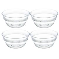 Set van 8x stuks Kommetje/dessert schaaltje - kunststof - D13 cm