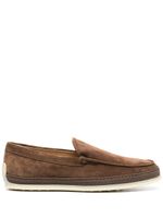 Tod's mocassins à détails espadrilles - Marron - thumbnail