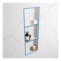 Wandnis Solid Surface Easy | In- en opbouw | 30x90x8 cm | 3 vakken | Jeans/Talc Wandnis Solid Surface Easy | In- en opbouw | 30x90x8 cm | 3 vakken | Jeans/Talc