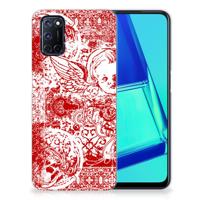 Silicone Back Case OPPO A52 | A72 Angel Skull Rood Silicone Back Case OPPO A52 | A72 Angel Skull Rood