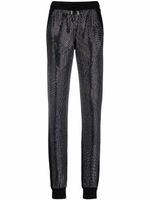 Philipp Plein pantalon de jogging à ornements en cristal - Noir