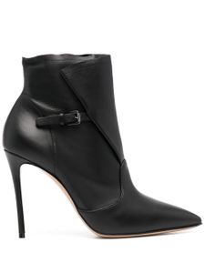 Casadei bottes en cuir à boucles - Noir