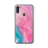 Roze explosie: Samsung Galaxy A11 Transparant Hoesje