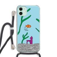 Aquarium: iPhone 11 Transparant Hoesje met koord