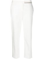 Fabiana Filippi pantalon fuselé à ornements en perles - Blanc