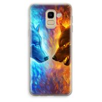 Fire & Ice: Samsung Galaxy J6 (2018) Transparant Hoesje