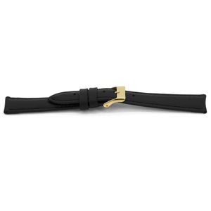 Horlogeband Universeel G146G Leder Zwart 20mm