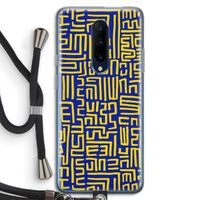 Majorelle Blue Print: OnePlus 7 Pro Transparant Hoesje met koord