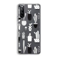Cactusmotief: Sony Xperia 10 III Transparant Hoesje