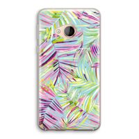 Tropical Palms Blue: HTC U Play Transparant Hoesje