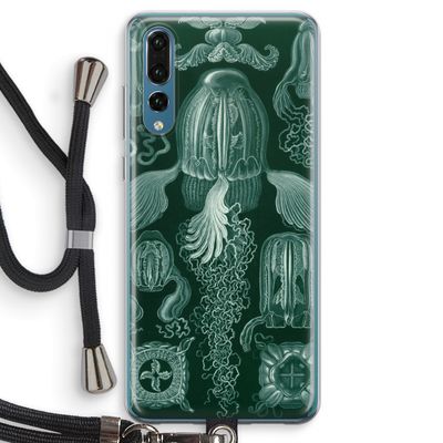Haeckel Cubomedusae: Huawei P20 Pro Transparant Hoesje met koord