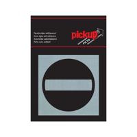 Bord Alulook Verboden toegang - 80x80 mm zelfklevend.