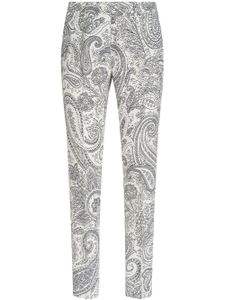 ETRO pantalon slim à motif cachemire - Blanc