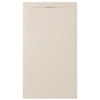 Zenon Essenza Minimal douchevloer - 140x100cm - antislip - antibacterieel - mineraalmarmer - rechthoek - Vertigo cream (beige) 400000000000044939