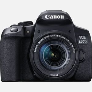 Canon EOS 850D SLR camerakit 24,1 MP CMOS 6000 x 4000 Pixels Zwart