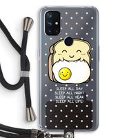 Sleep All Day: OnePlus Nord N10 5G Transparant Hoesje met koord